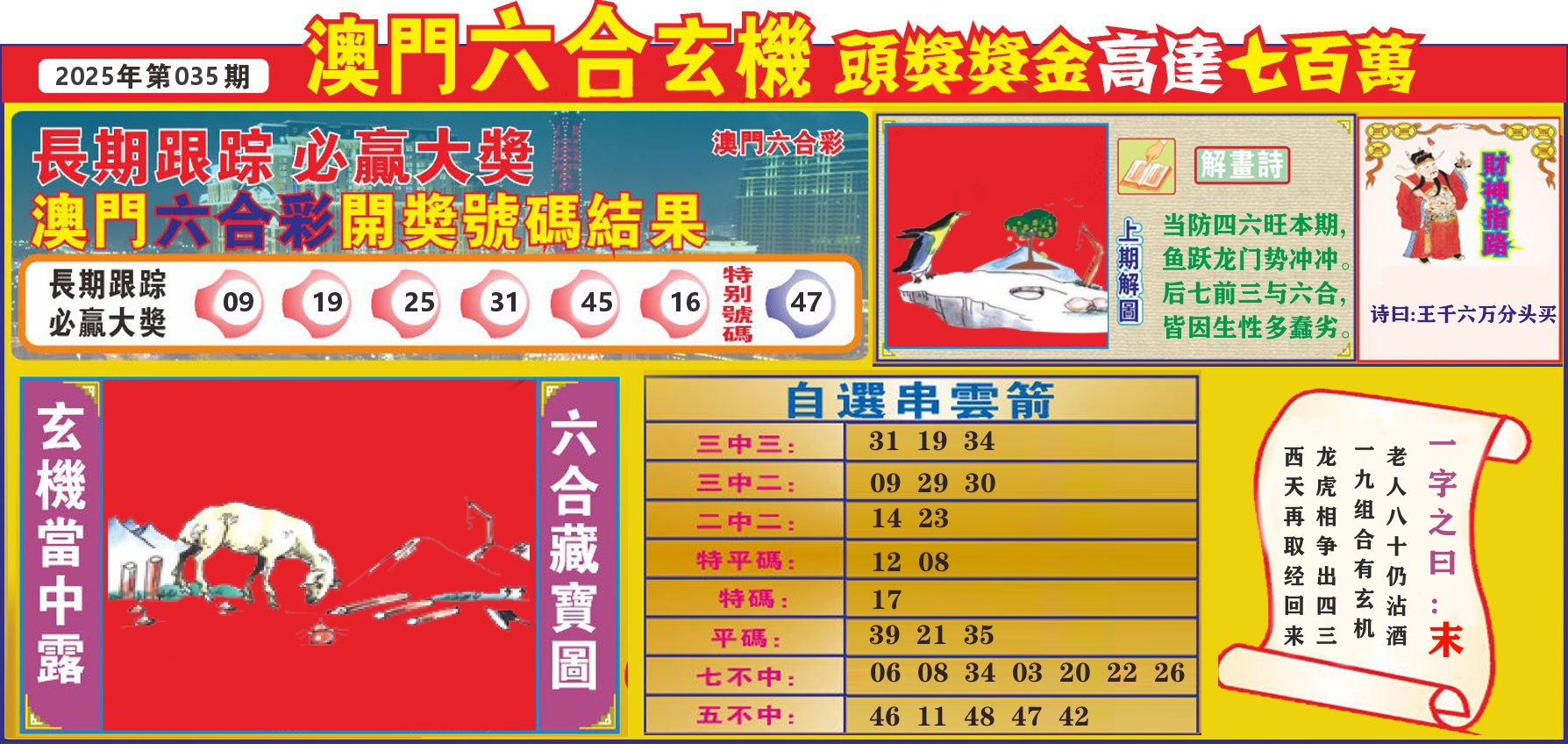 七星彩图C 第35期