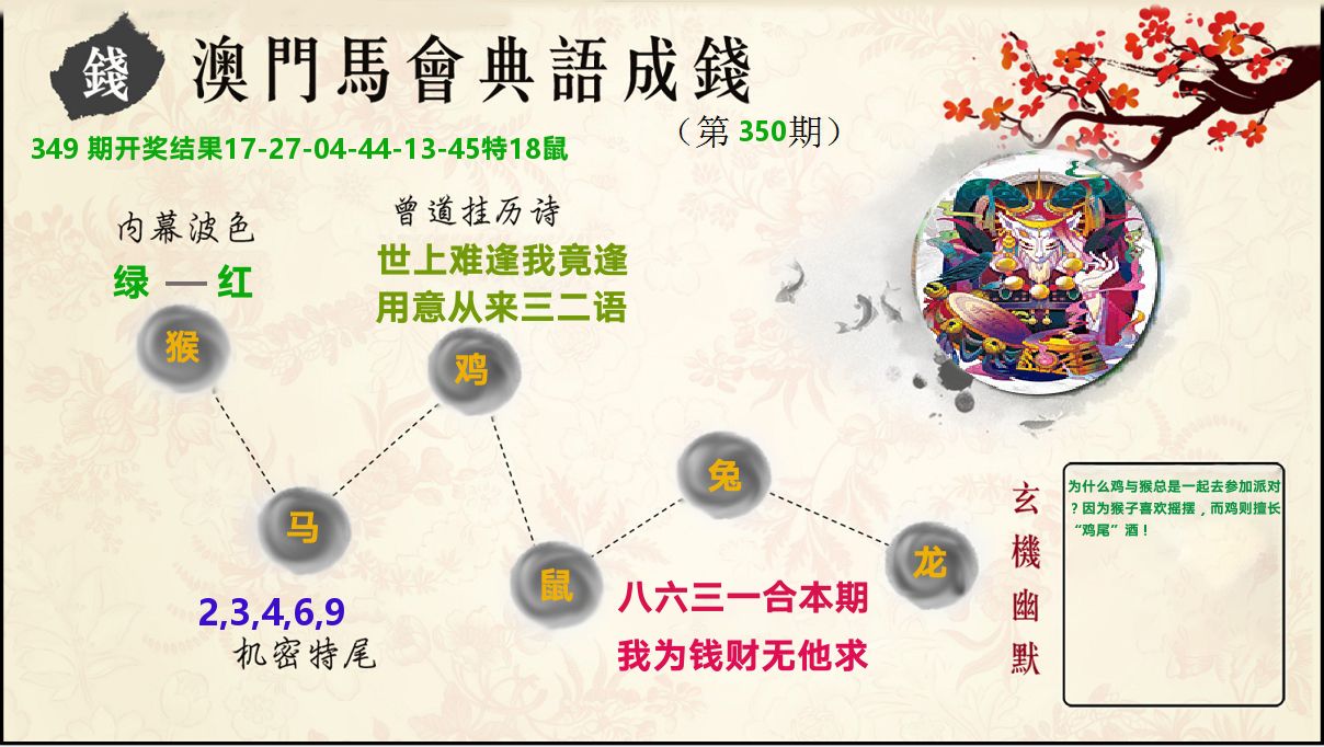 典语成钱 第350期