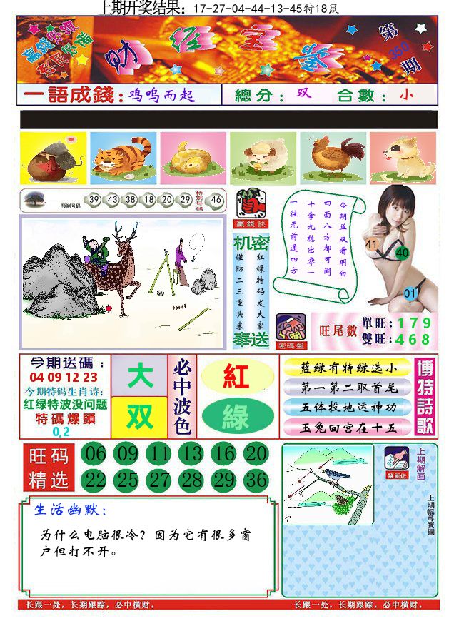 澳门财经宝鉴 第350期