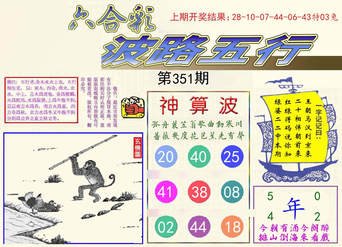波路五行 第351期