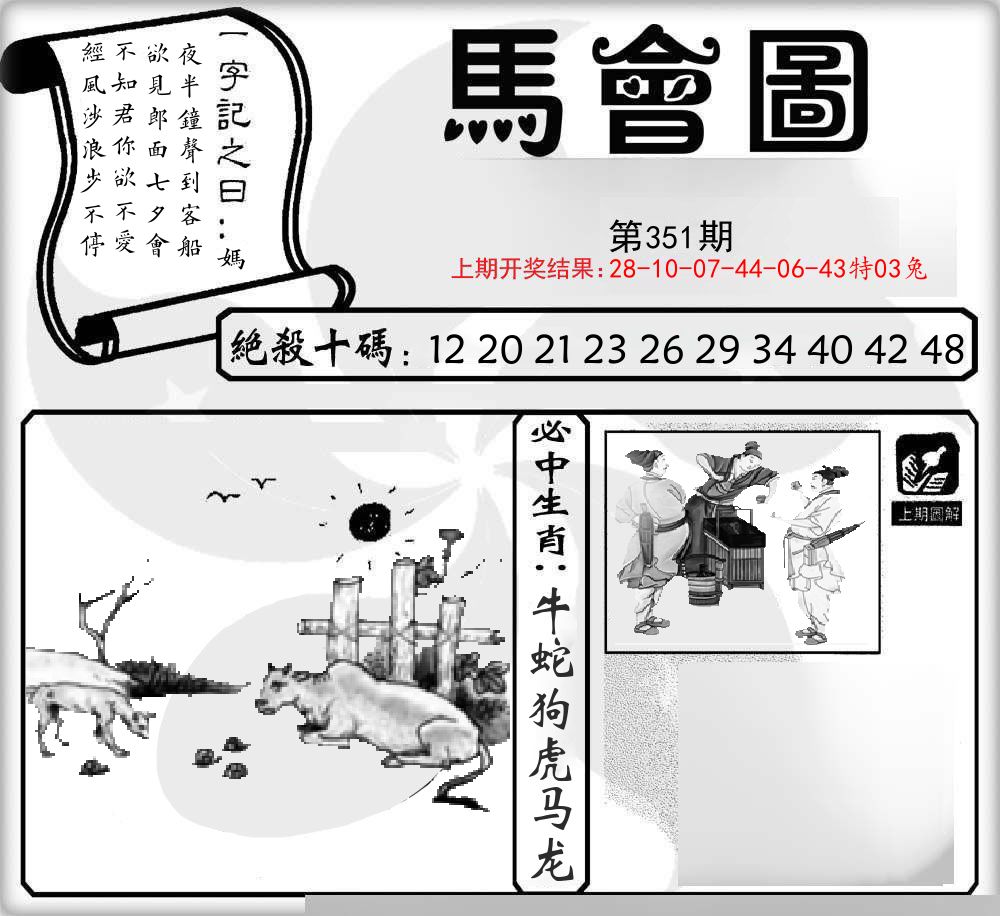 马会图 第351期