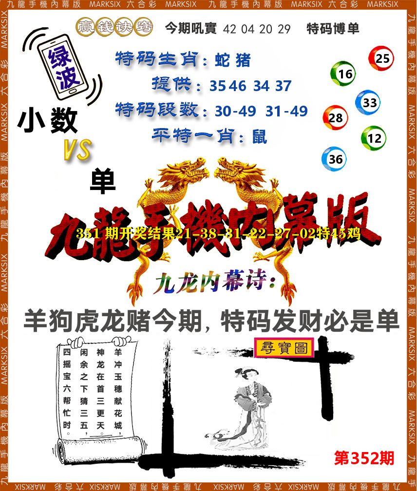 九龙手机内幕 第352期