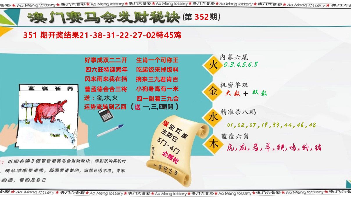 发财秘诀 第352期