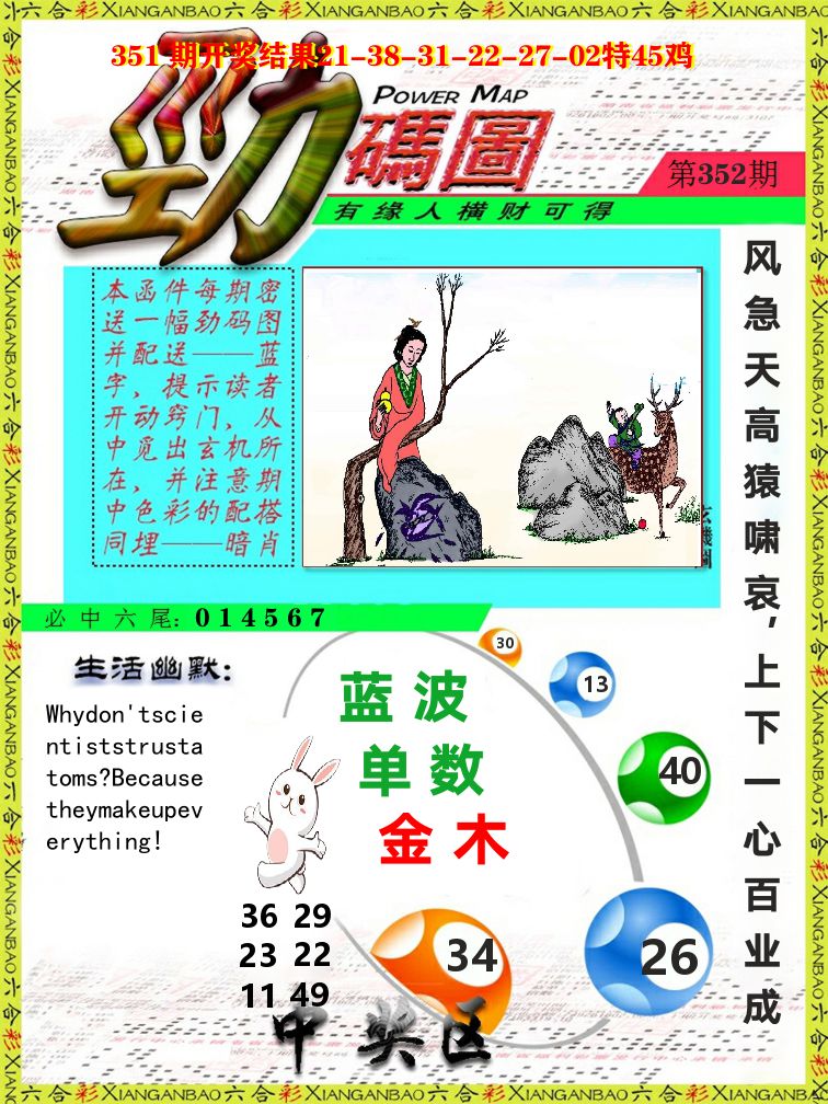劲码图 第352期