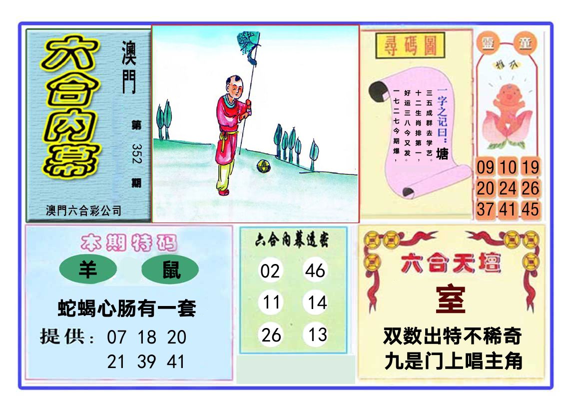 六合内幕 第352期