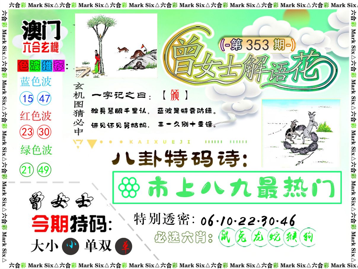 曾女士解语花 第353期