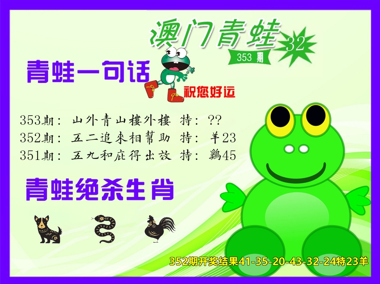 青蛙系列32 第353期