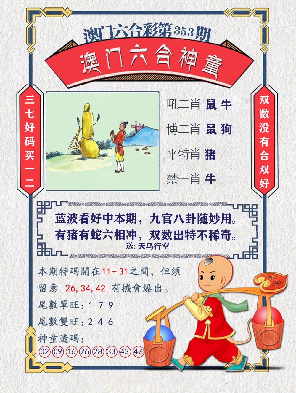 六合神童 第353期