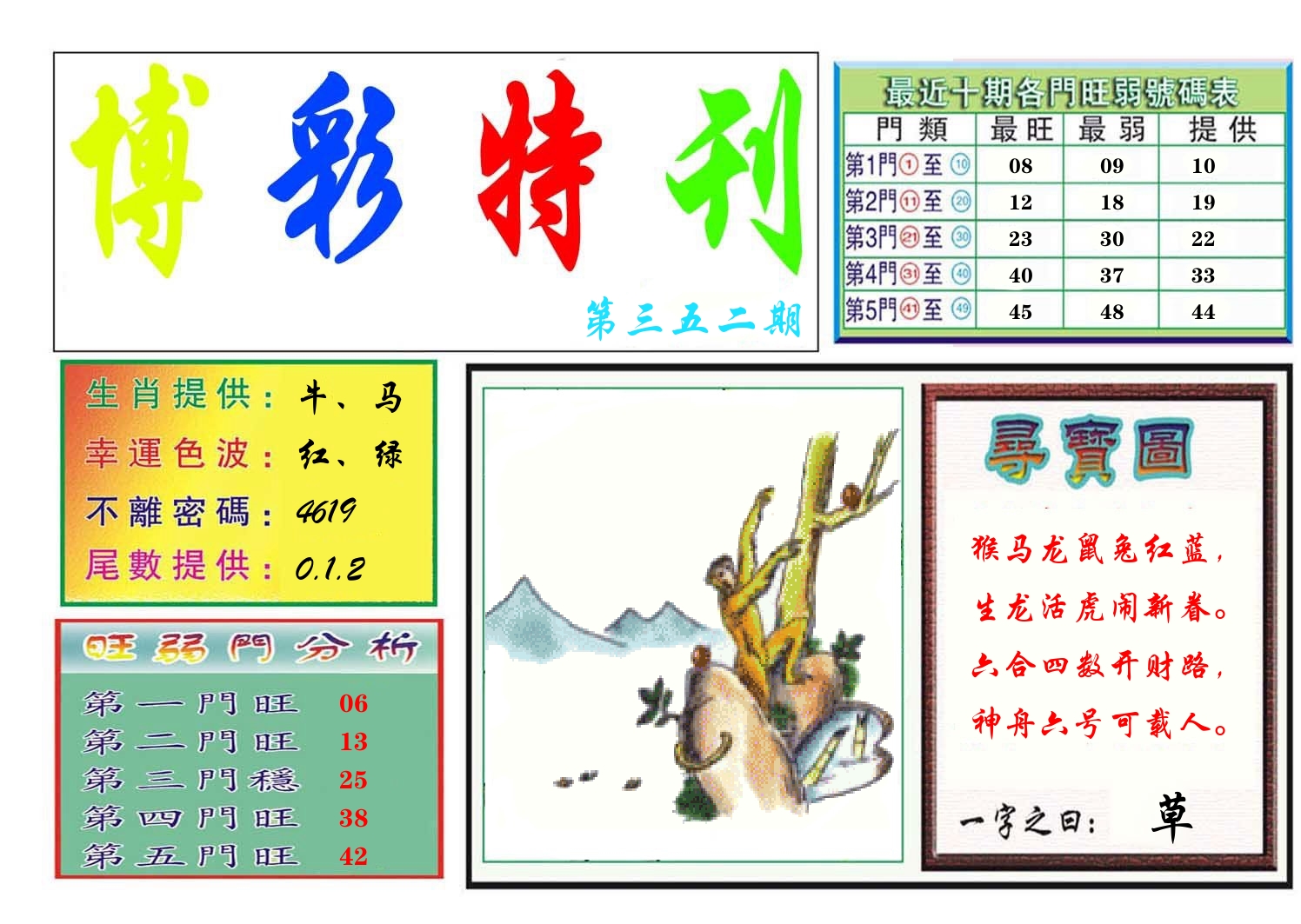 博彩特刊 第353期
