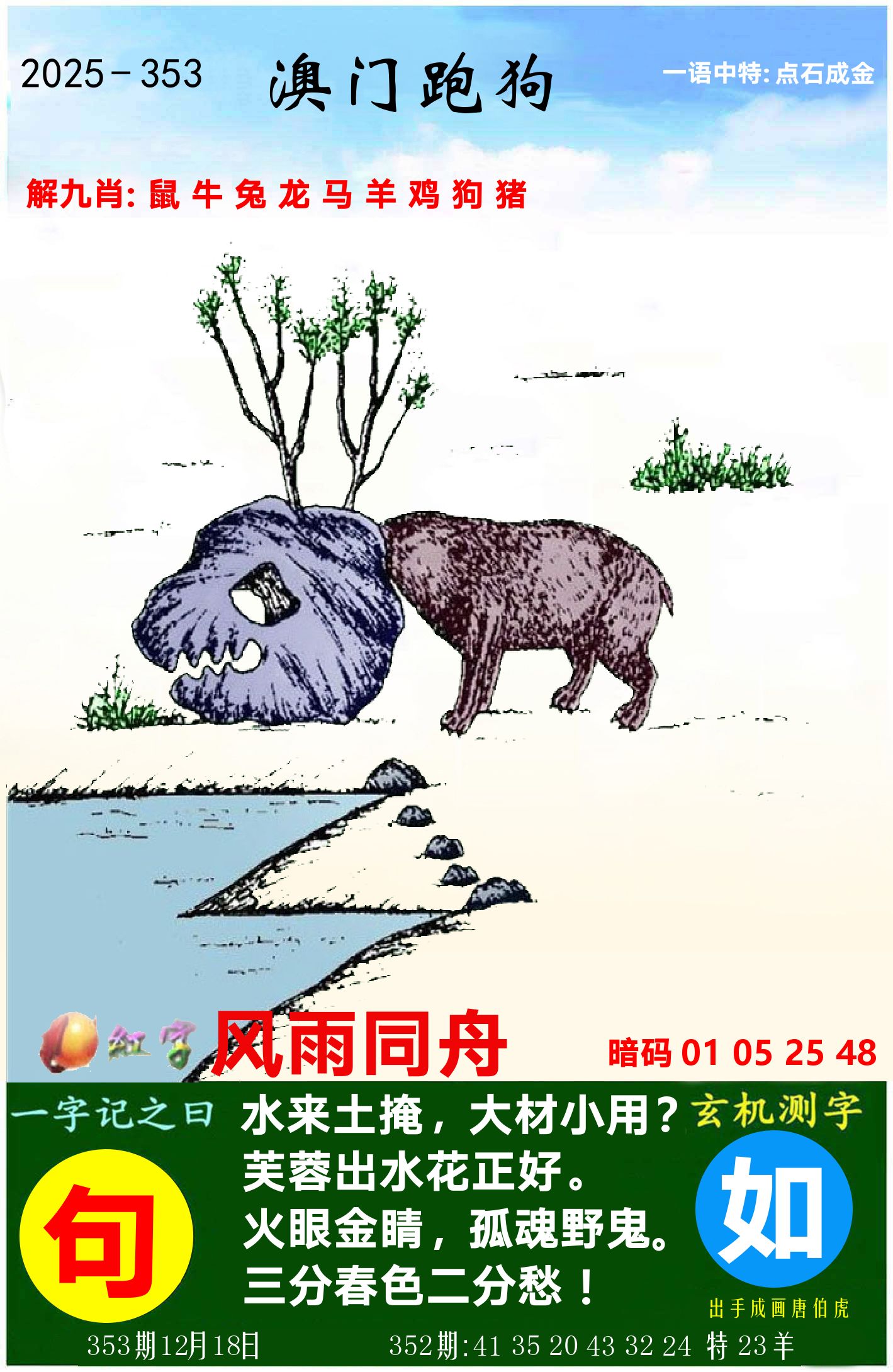 澳门跑狗图 第353期