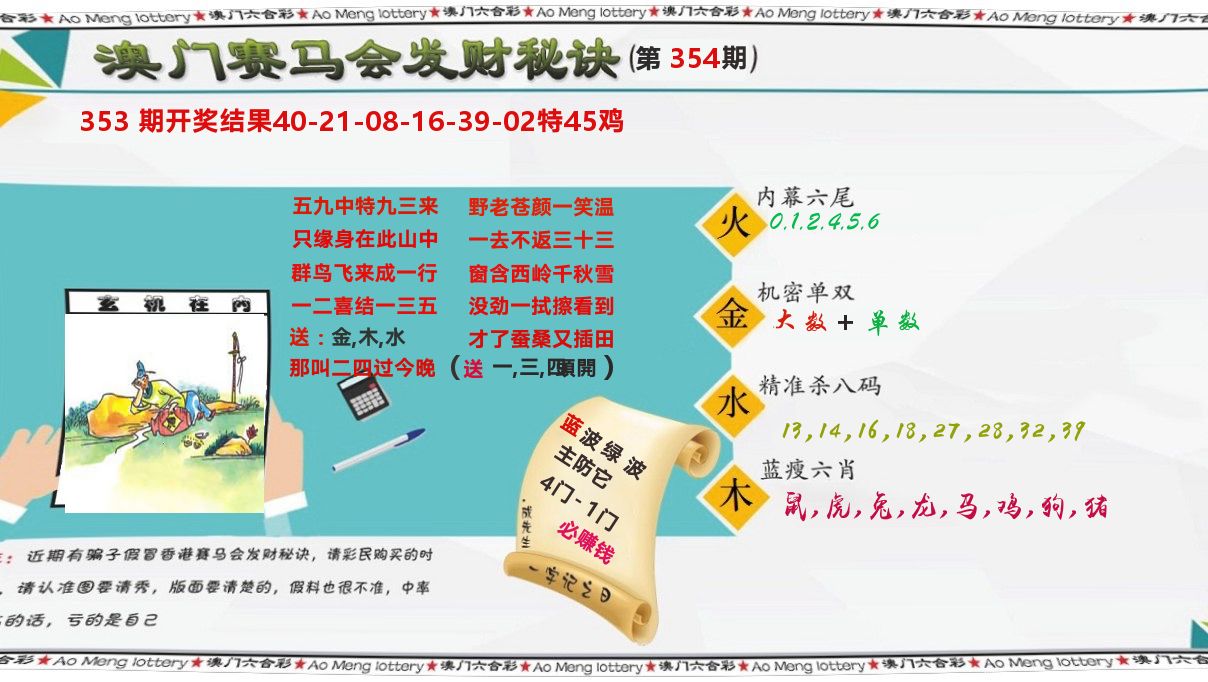 发财秘诀 第354期