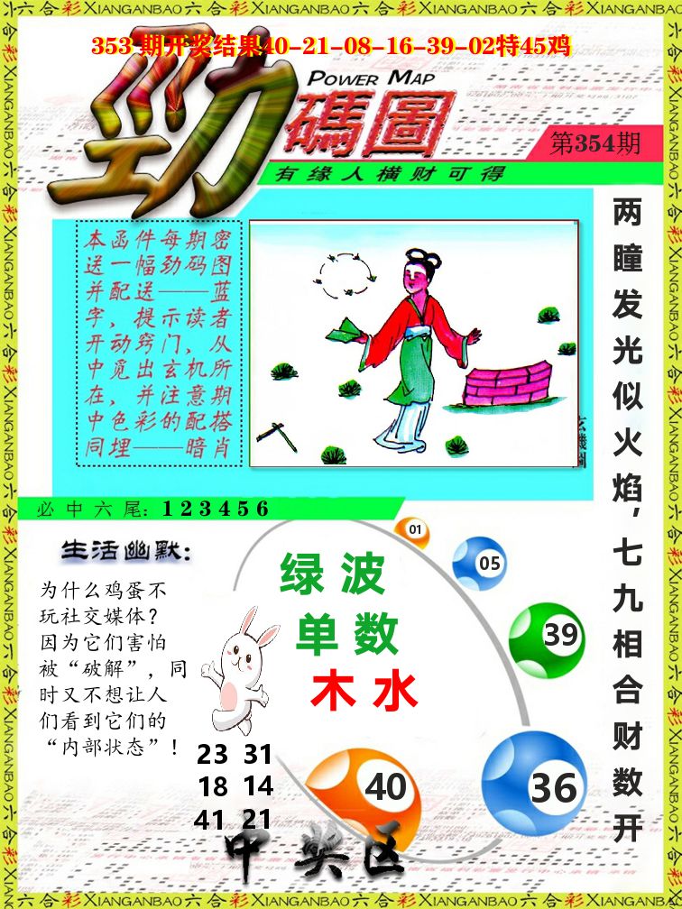 劲码图 第354期