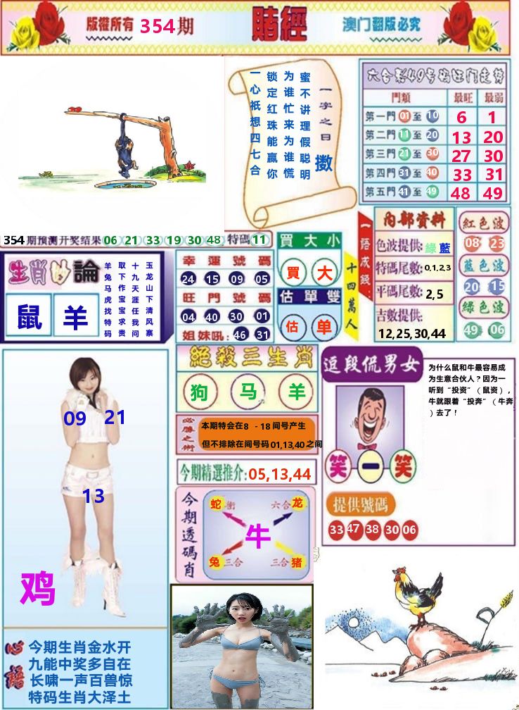 澳门赌经 第354期