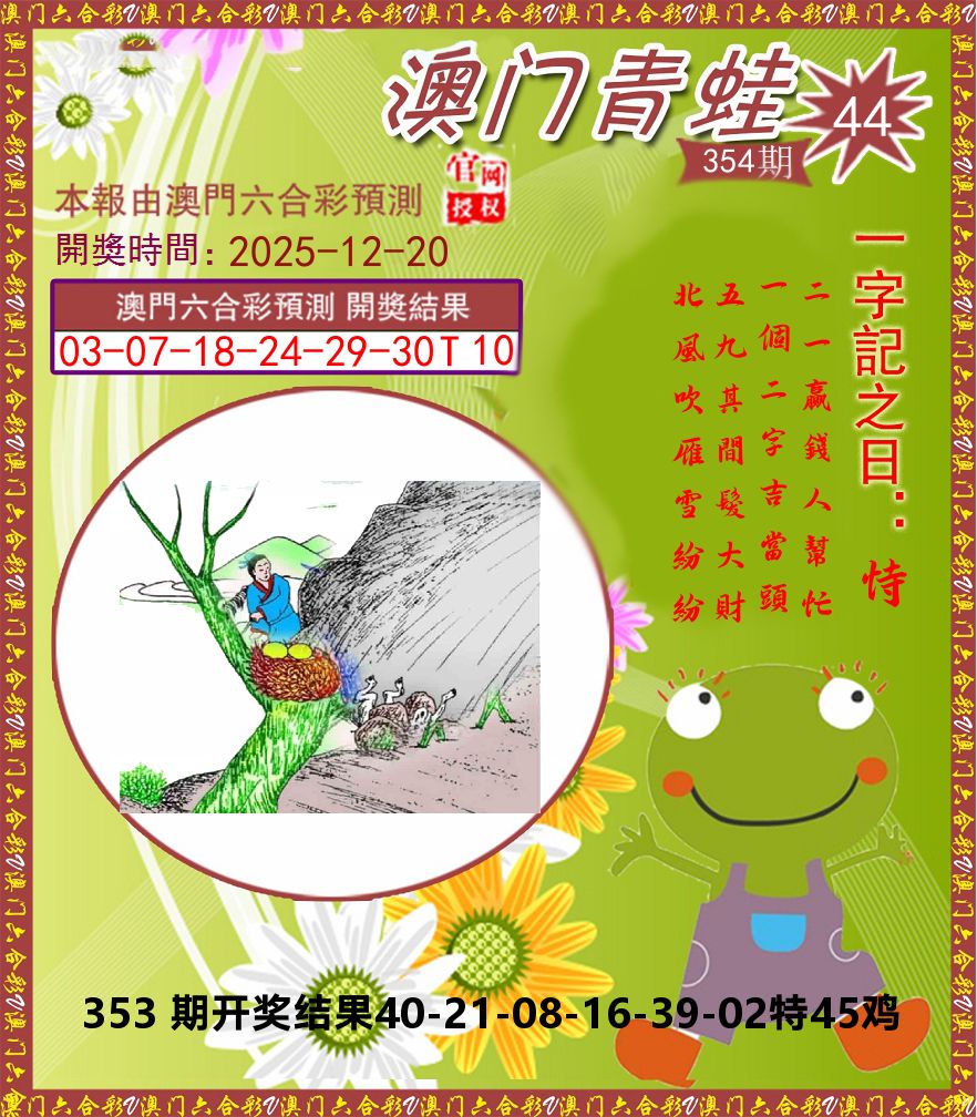 青蛙系列44 第354期