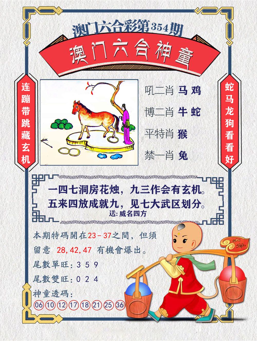 六合神童 第354期