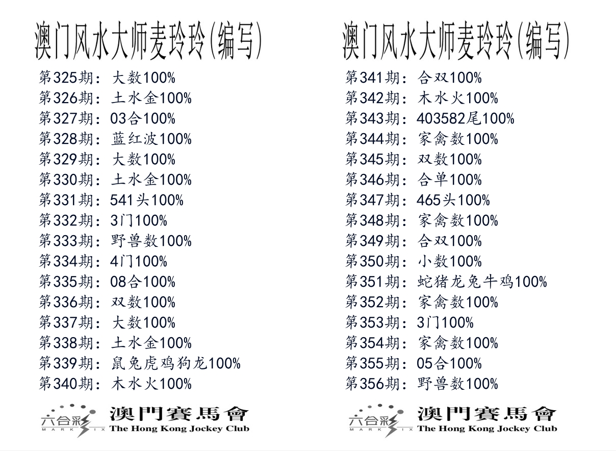 港麦大师 第356期