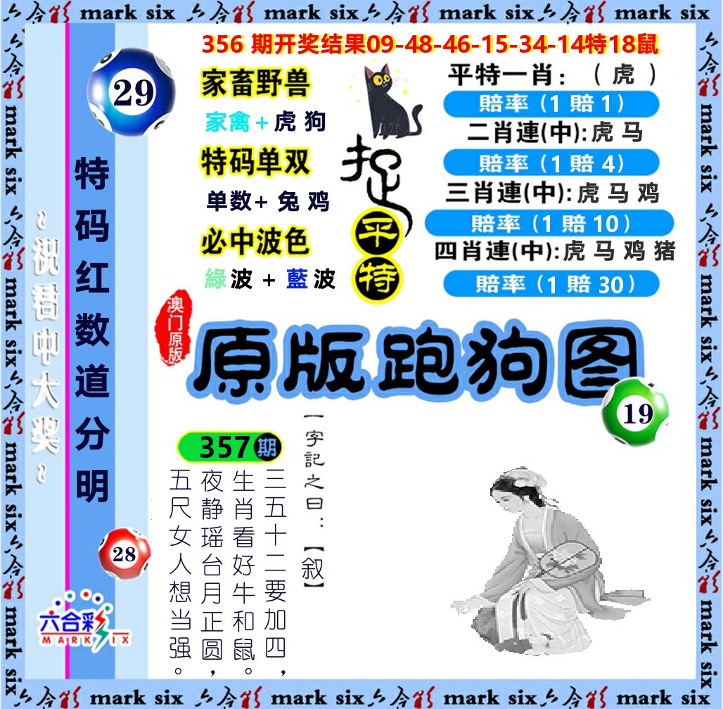 原版跑狗图 第357期