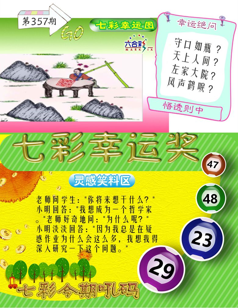 七彩幸运奖 第357期