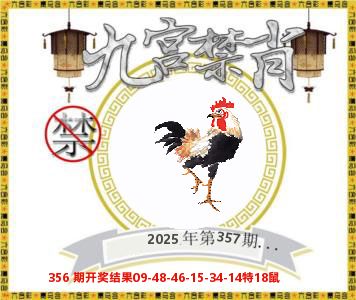 九宫禁肖 第357期