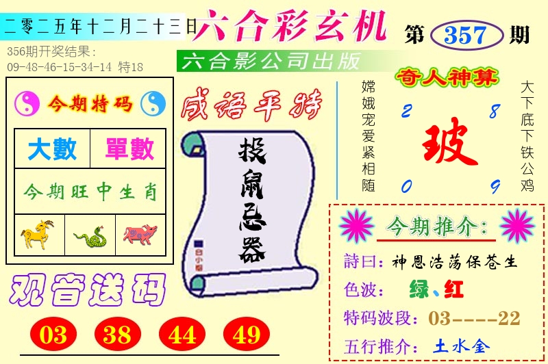 澳门六合玄机 第357期