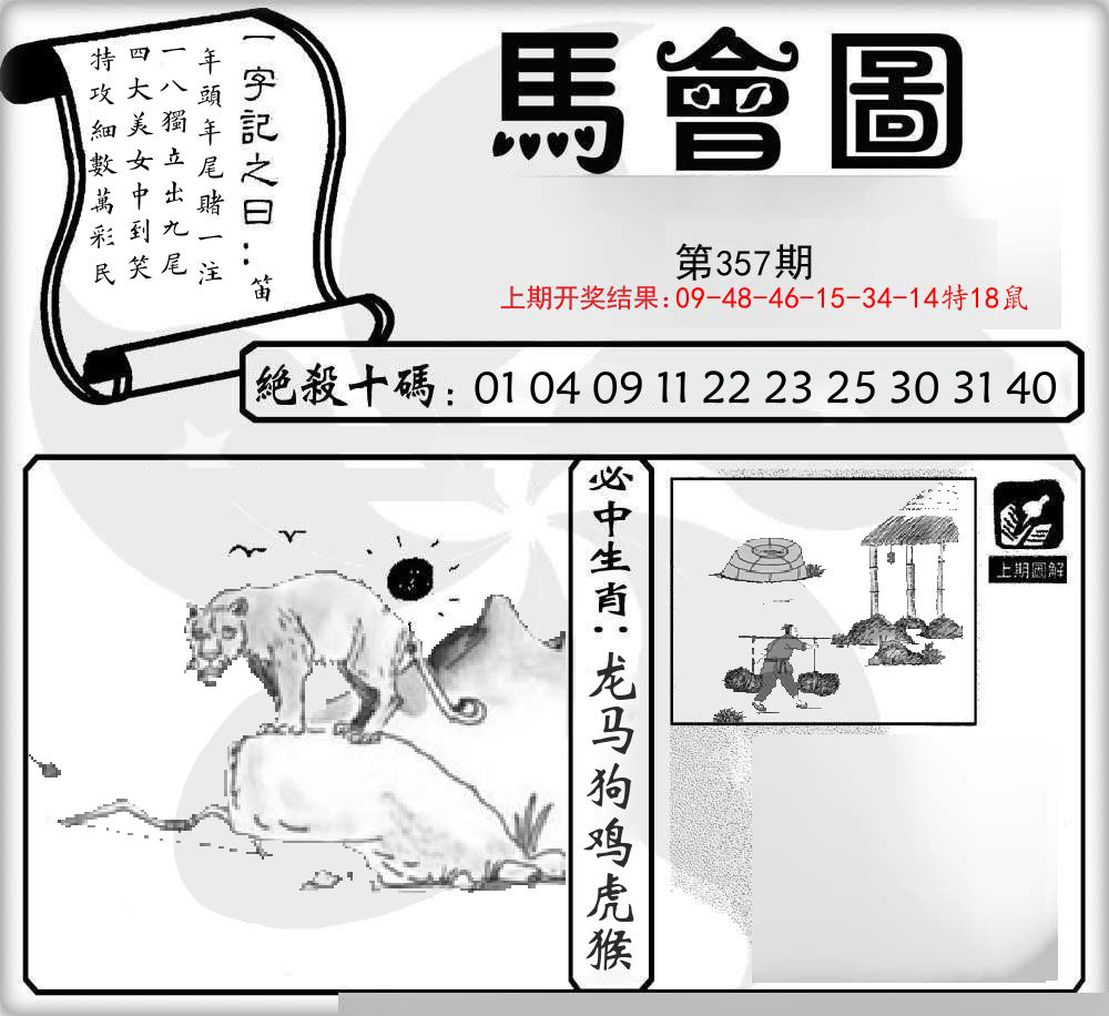 马会图 第357期