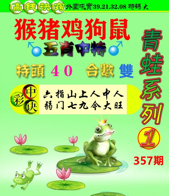 青蛙彩图 第357期