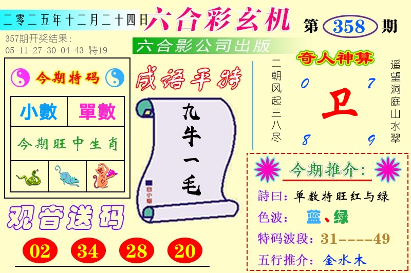 澳门六合玄机 第358期