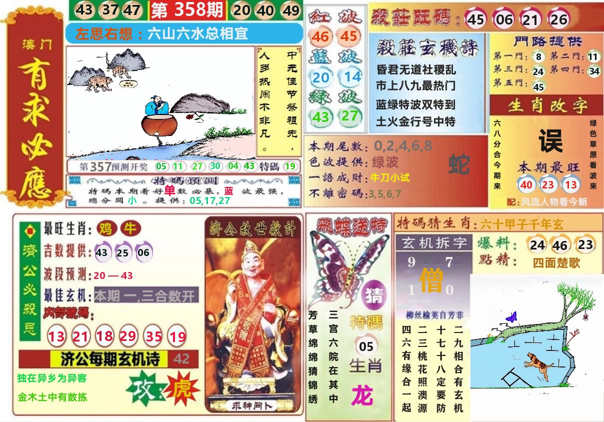 澳门有求必应 第358期