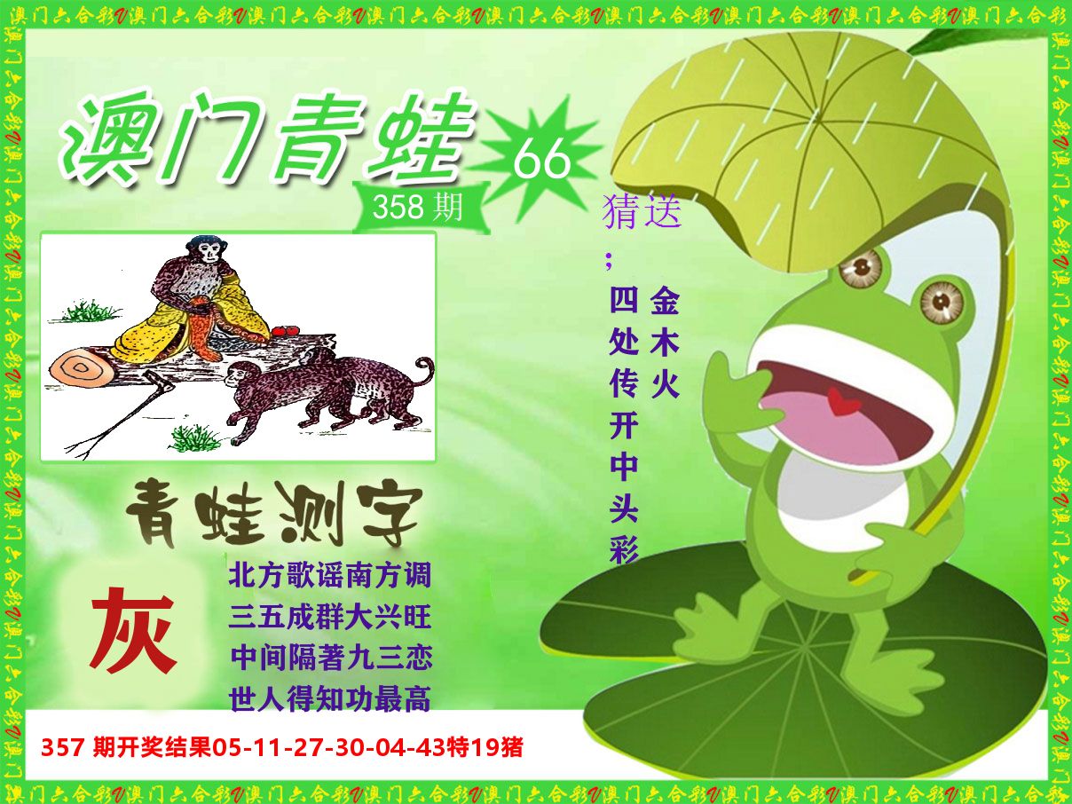 青蛙系列66 第358期
