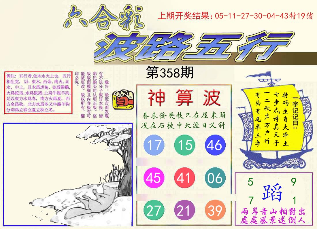 波路五行 第358期