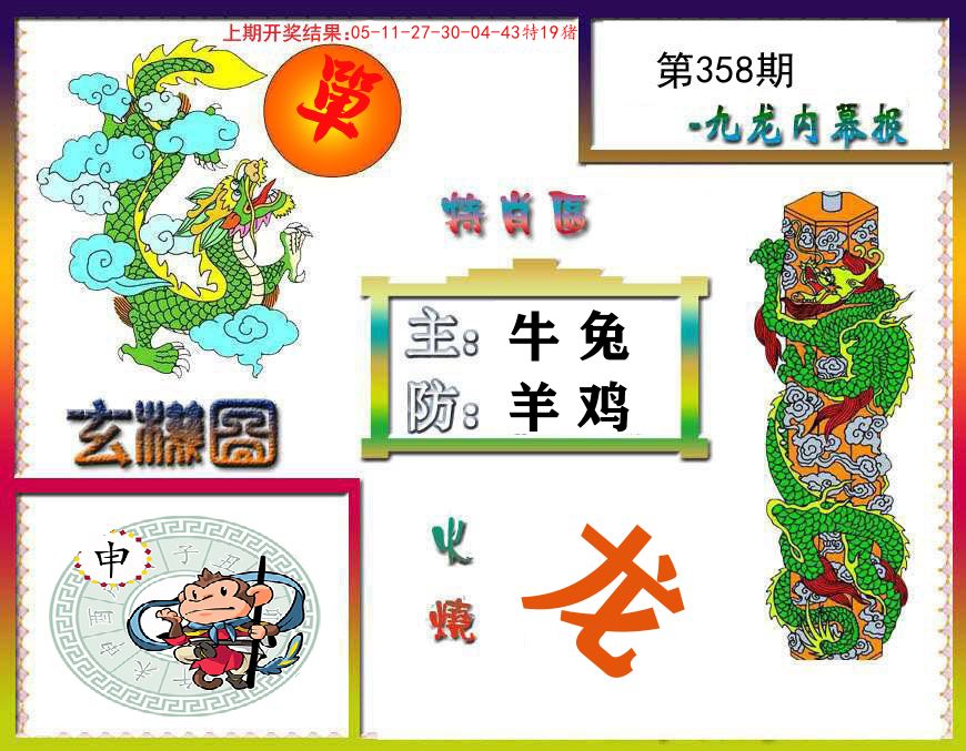 九龙内幕报 第358期