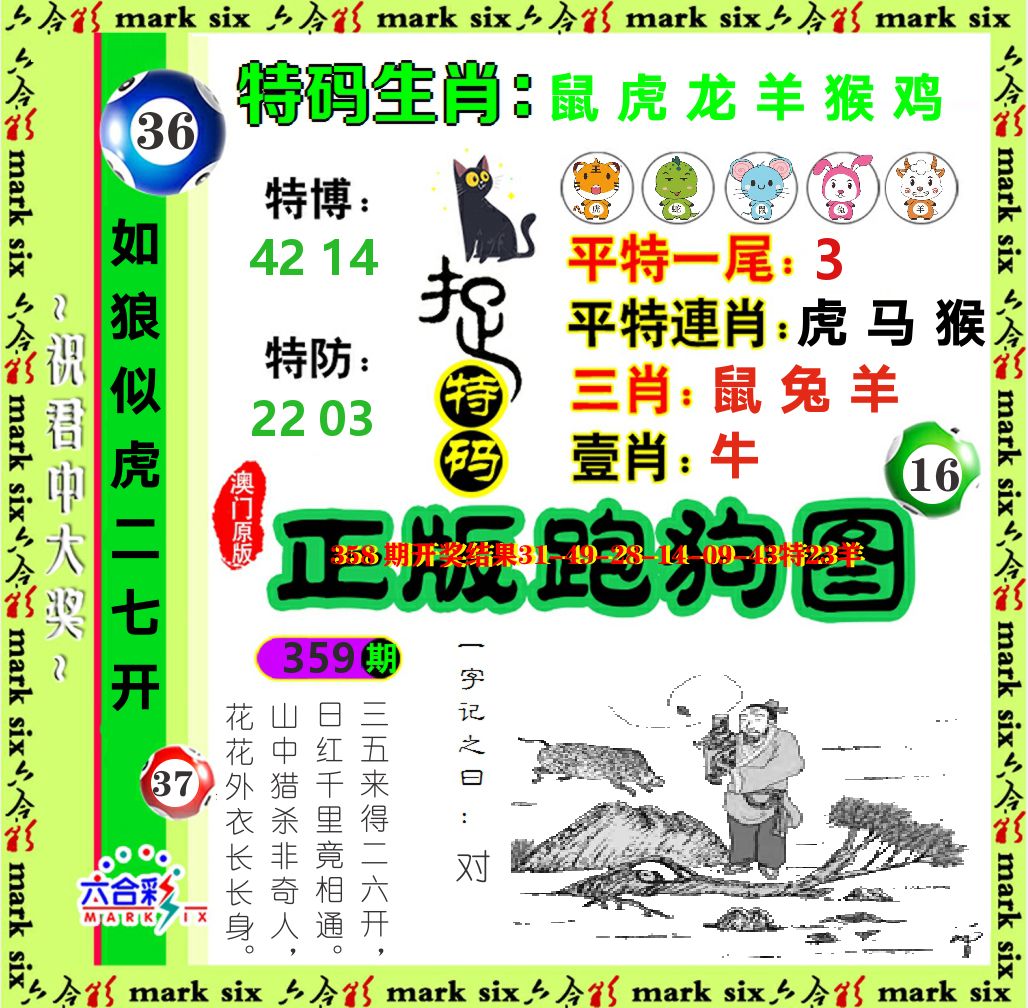 正版跑狗图 第359期