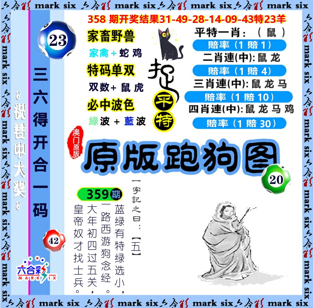 原版跑狗图 第359期