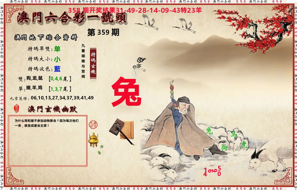 一号头 第359期