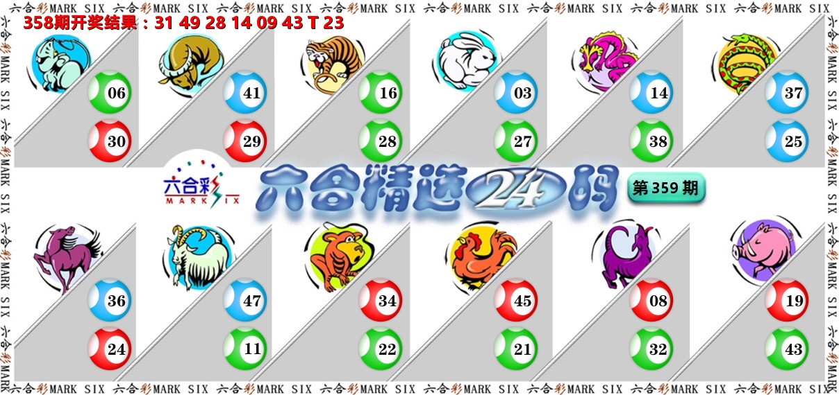六合精选24码 第359期