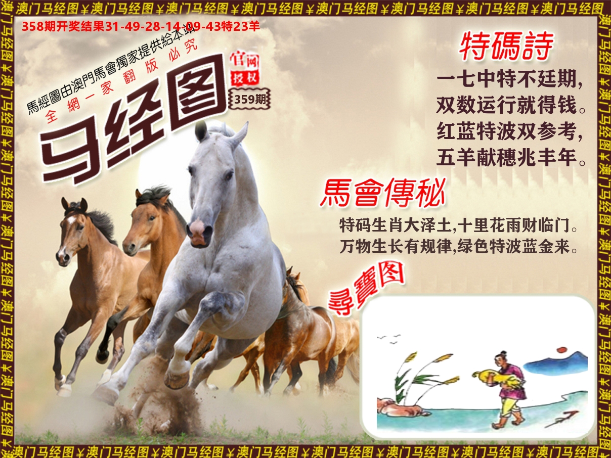 马经系列 第359期