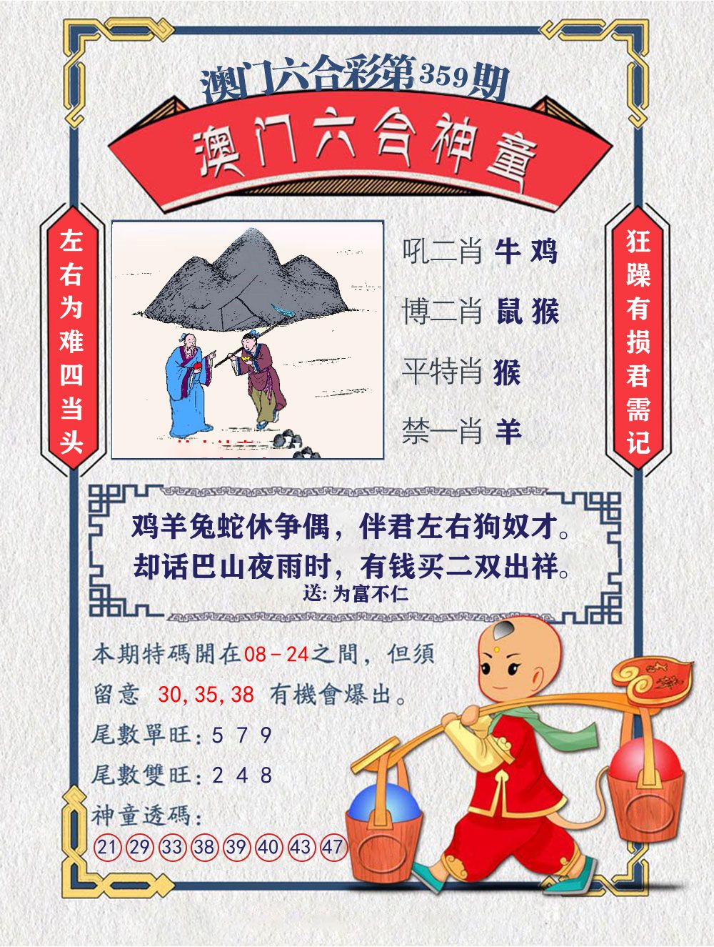 六合神童 第359期