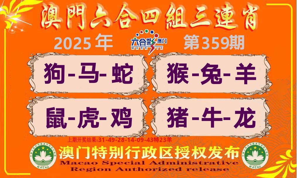 六合三连肖 第359期