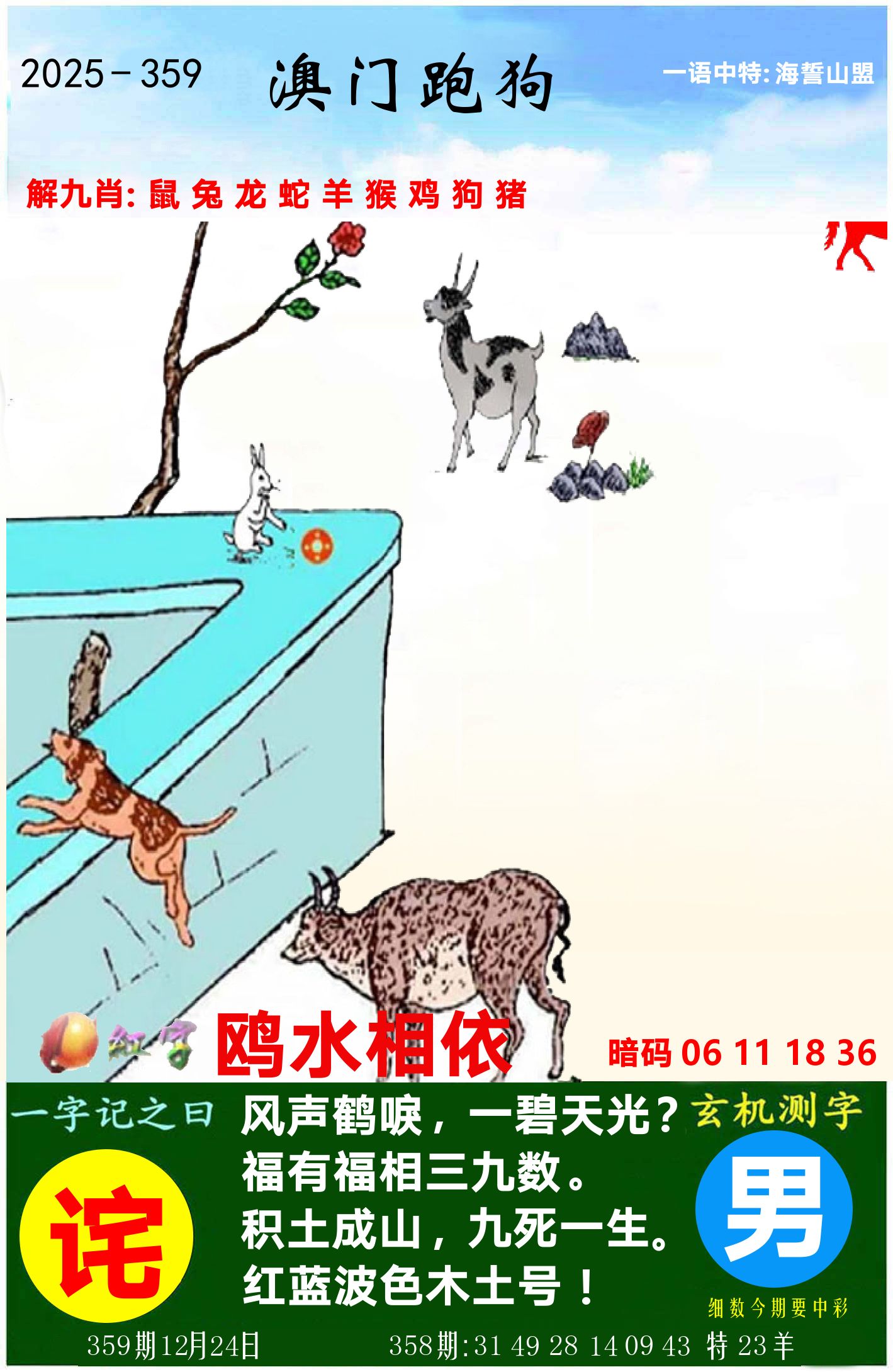 澳门跑狗图 第359期