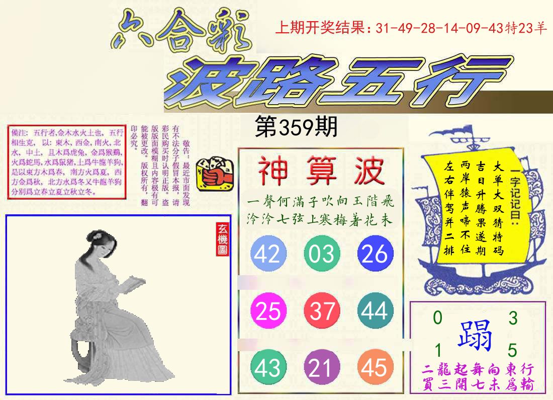波路五行 第359期