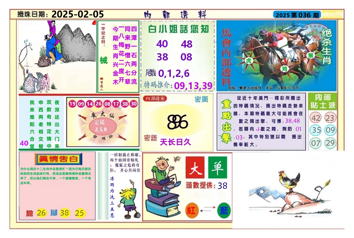 澳门内部透料A 第36期