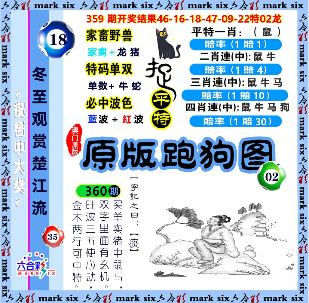 原版跑狗图 第360期