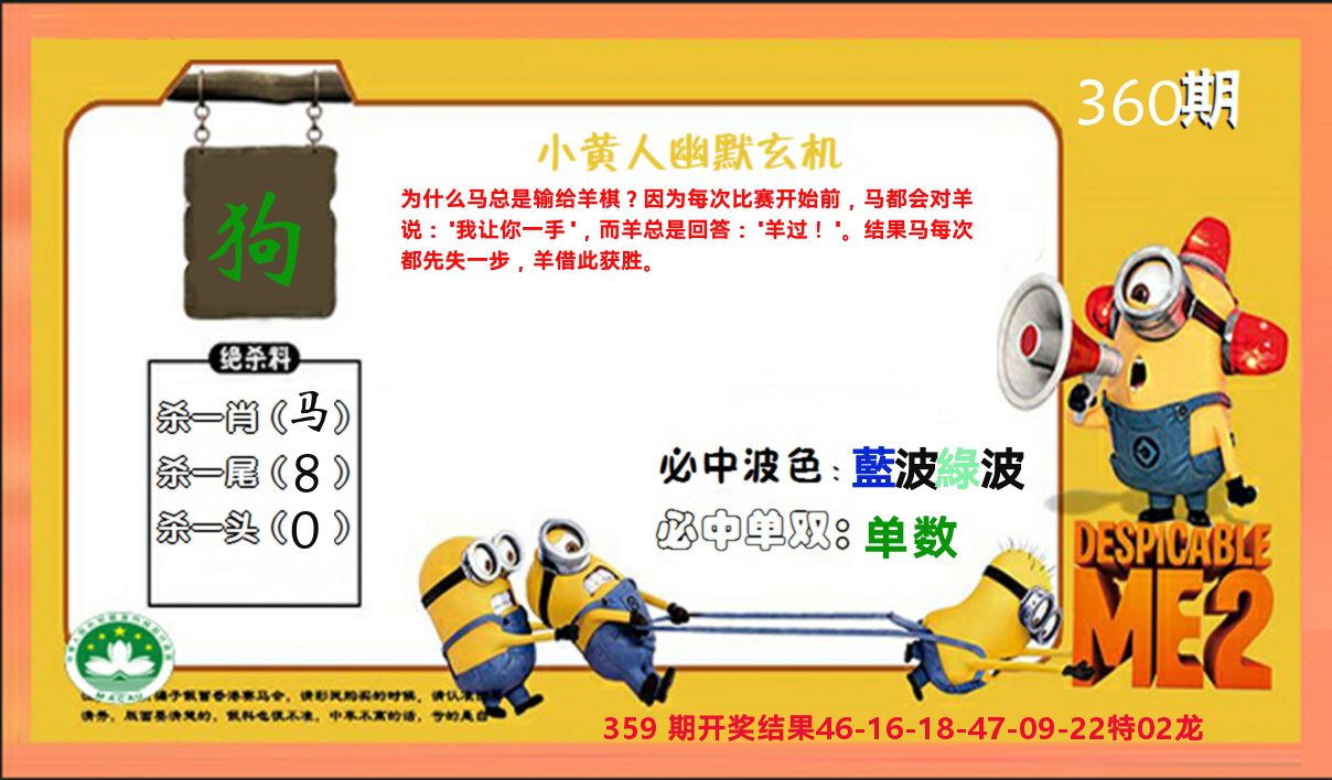 小黄人玄机诗 第360期