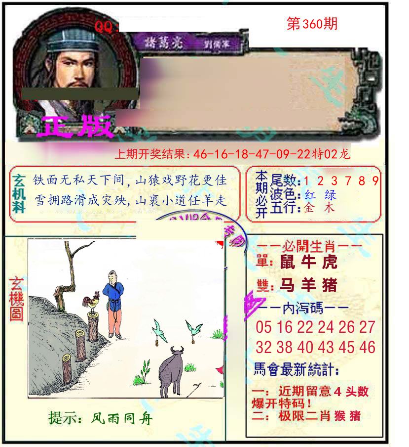 诸葛亮玄机 第360期