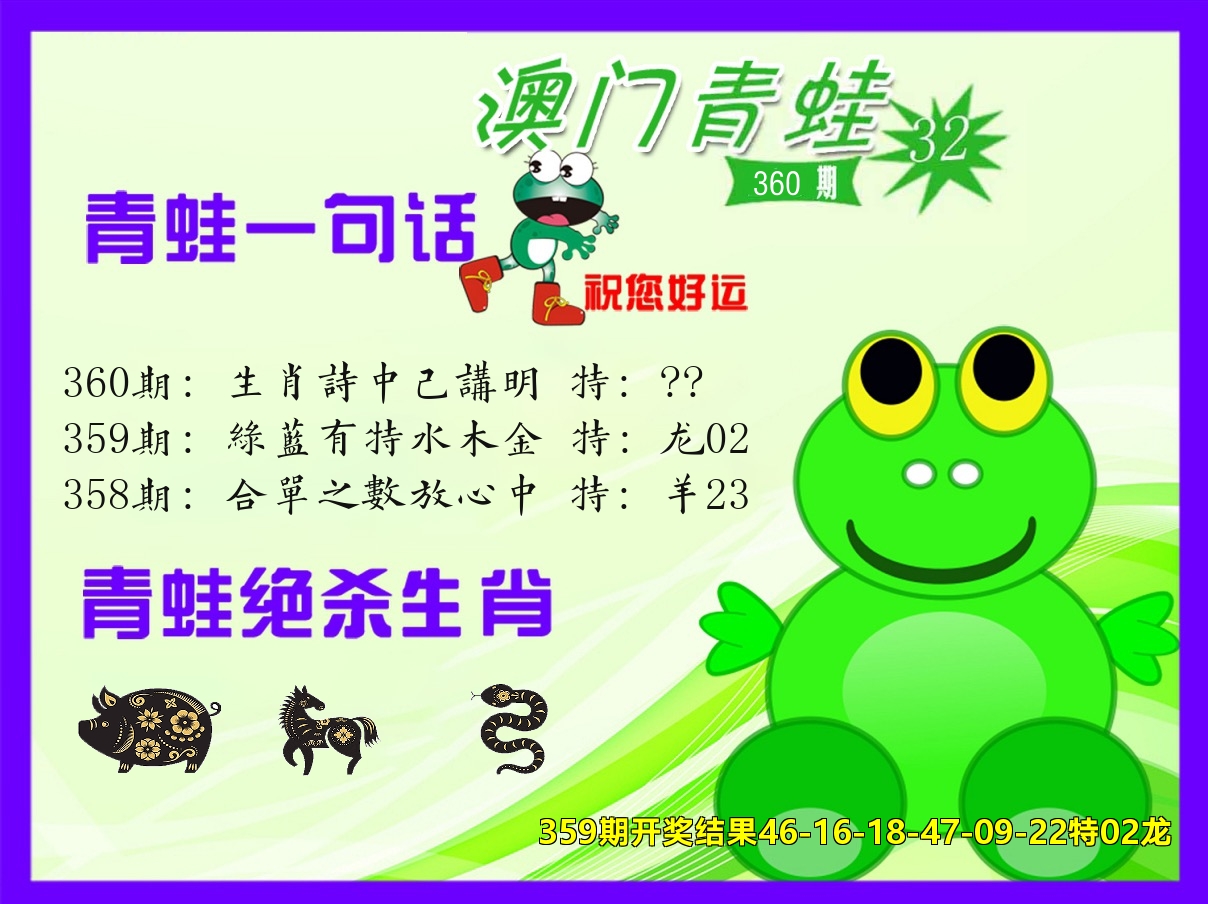 青蛙系列32 第360期