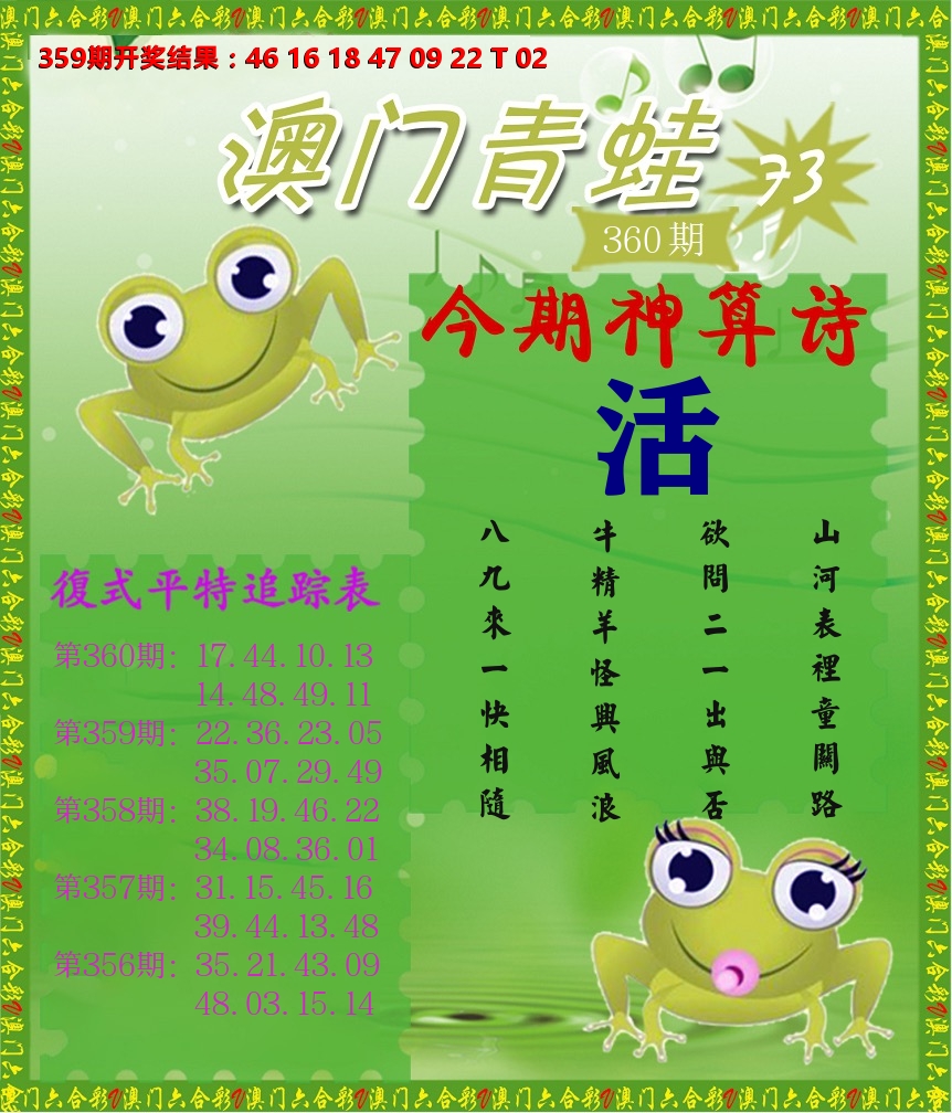 青蛙系列73 第360期