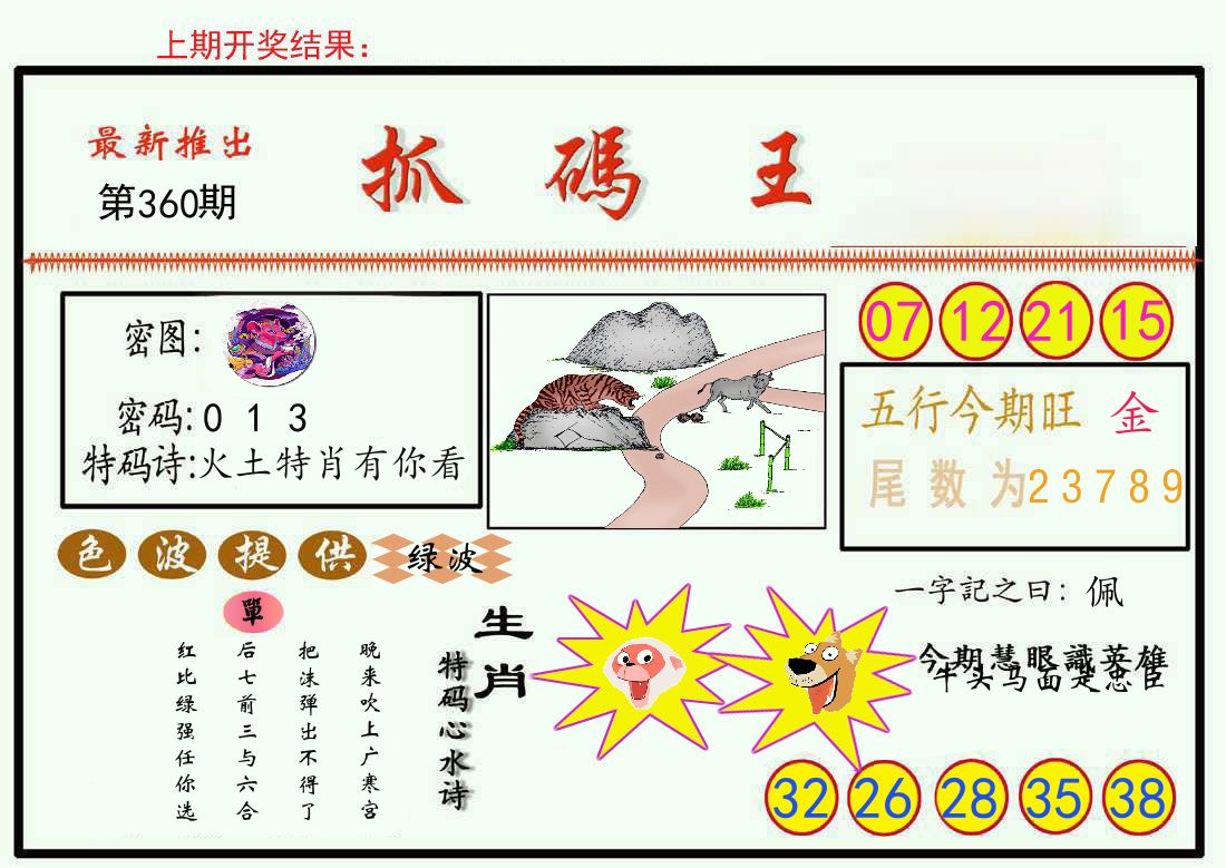 最新抓码王 第360期