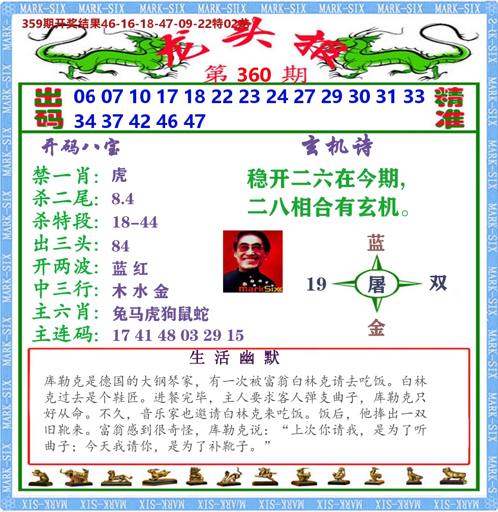 澳门龙头报 第360期