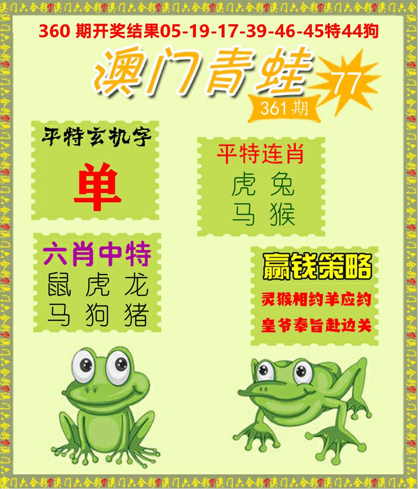 青蛙系列77 第361期