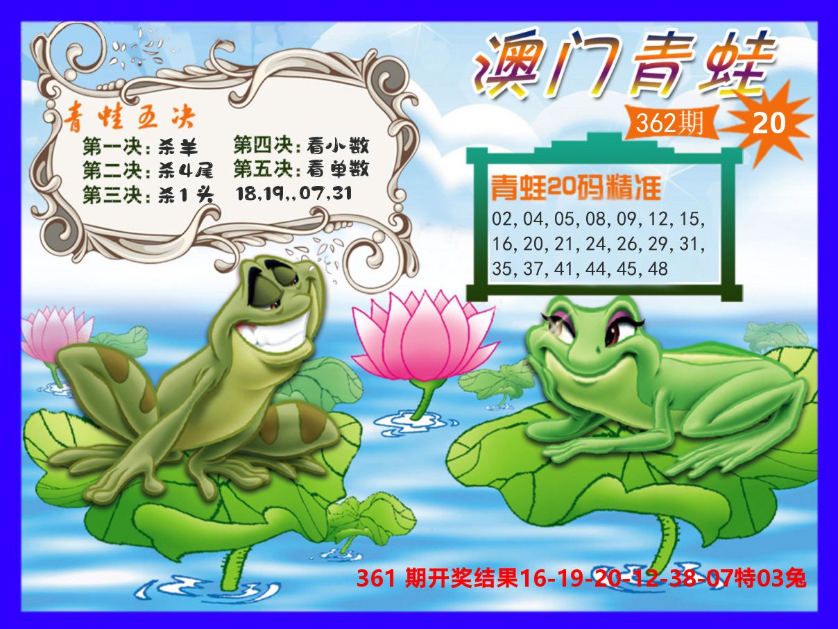 青蛙系列20 第362期